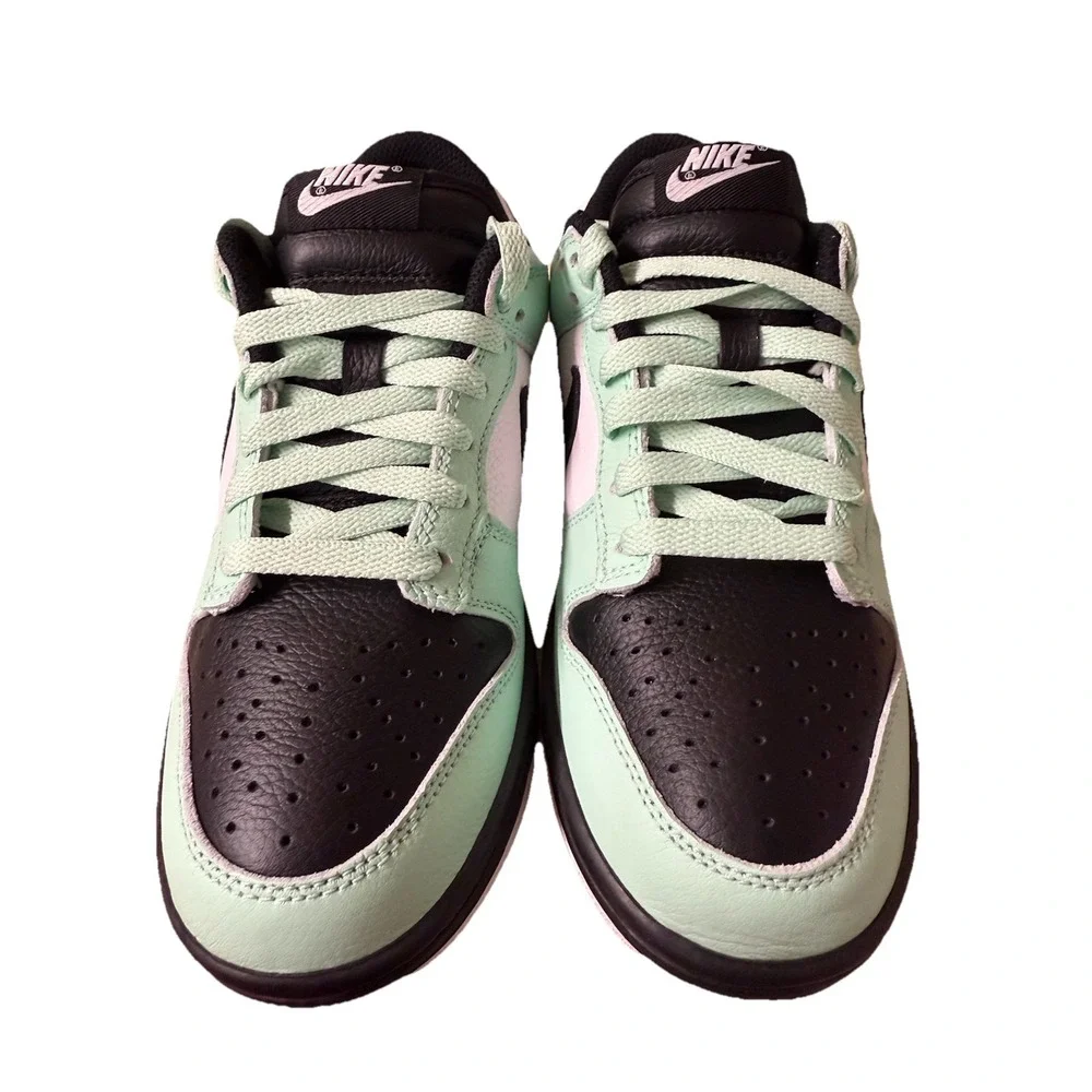 Nike By You Dunk Low Green Glow Black White | FN0569-900 Men Size 6